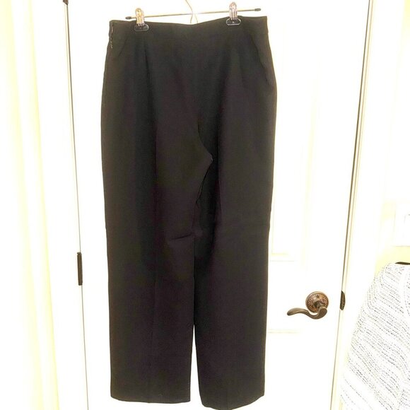 Le Suit lined pants black dress trousers office formal Women's Size 10 - Picture 2 of 6
